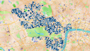 Westminster Parking Bays by Percentage Occupancy