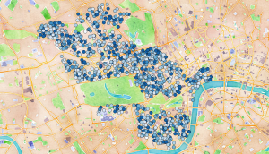 Westminster parking bays by cost